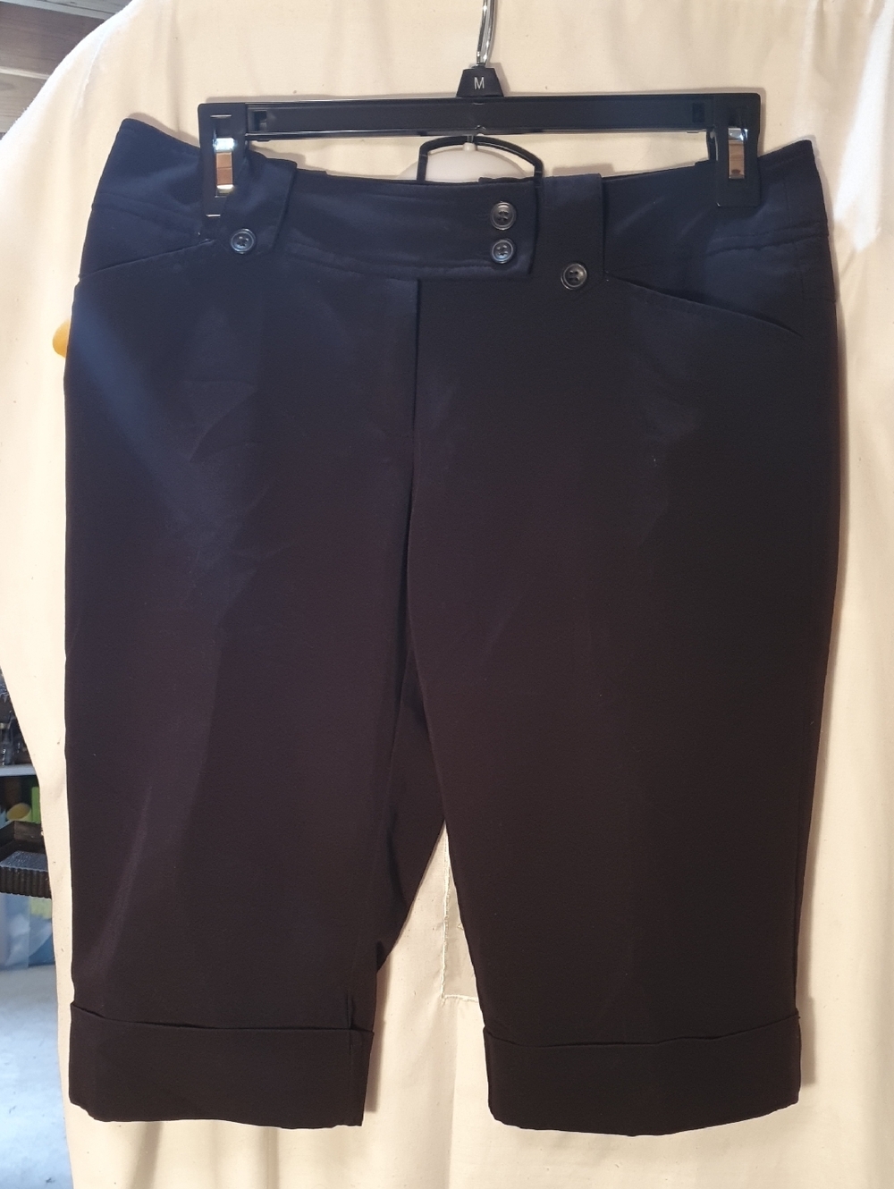 Tracy Evans Women's Black Cropped Dress Pants